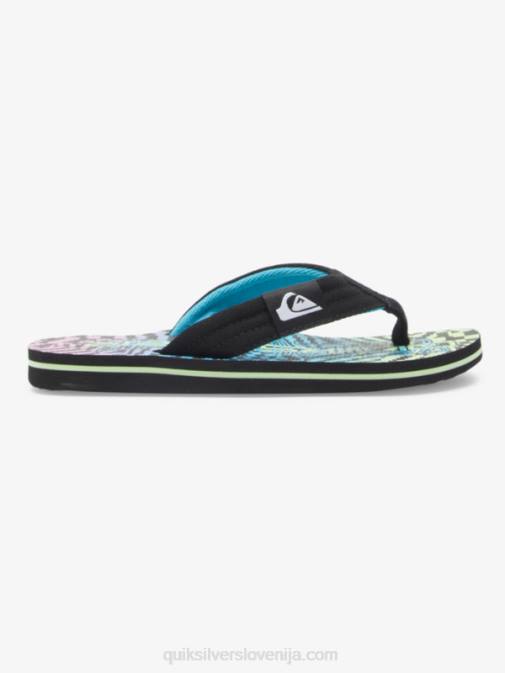 Quiksilver PJ4H1990 fantje črna/roza/modra Molokai layback sandali 8-16