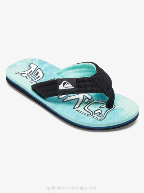 Quiksilver PJ4H1994 fantje zelena/modra/rumena Molokai layback sandali 8-16