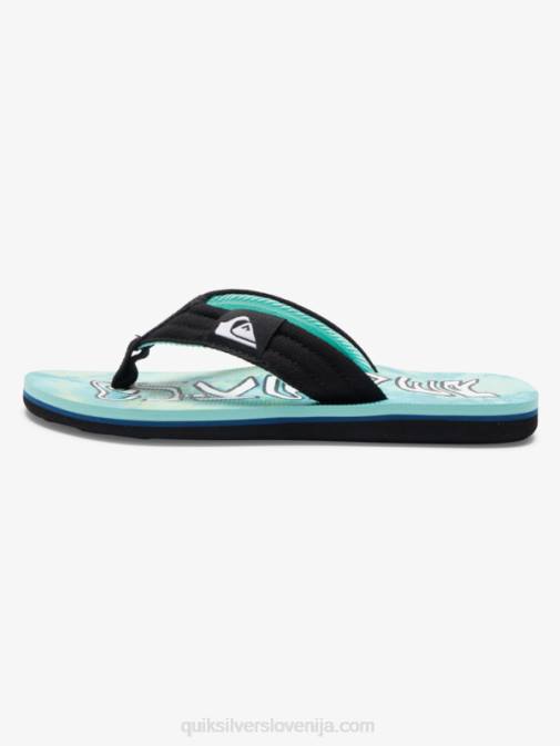 Quiksilver PJ4H1994 fantje zelena/modra/rumena Molokai layback sandali 8-16