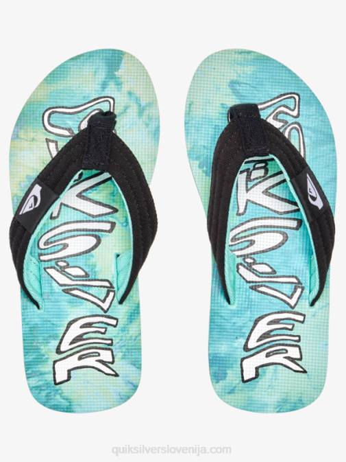 Quiksilver PJ4H1994 fantje zelena/modra/rumena Molokai layback sandali 8-16