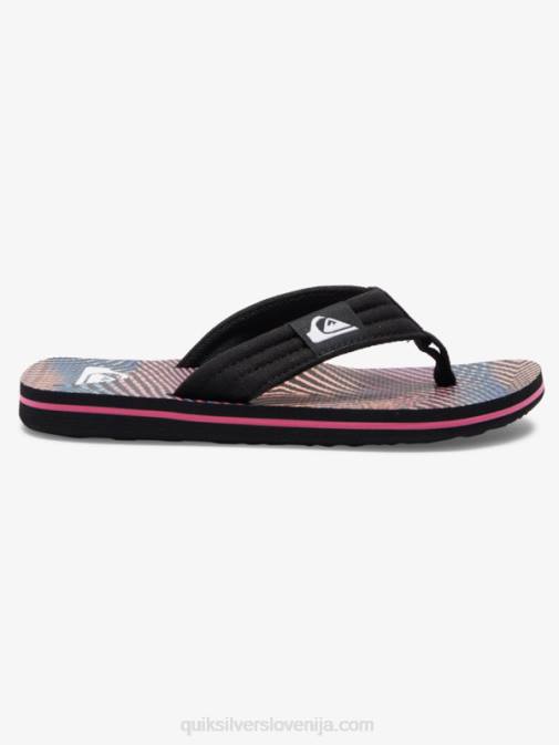Quiksilver PJ4H1995 fantje črna/oranžna/siva Molokai layback sandali 8-16