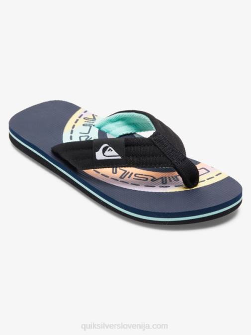 Quiksilver PJ4H1997 fantje modra/oranžna Molokai layback sandali 8-16