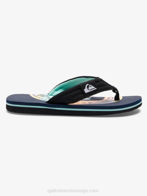 Quiksilver PJ4H1997 fantje modra/oranžna Molokai layback sandali 8-16