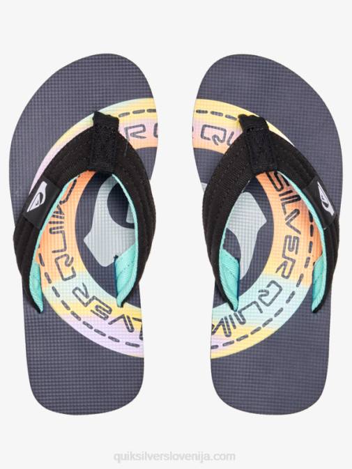 Quiksilver PJ4H1997 fantje modra/oranžna Molokai layback sandali 8-16
