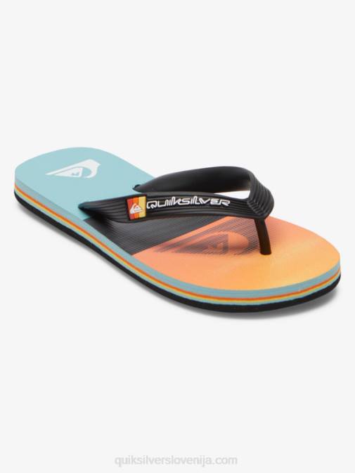 Quiksilver PJ4H2021 fantje črna/oranžna/siva 8-16 molokai japonke