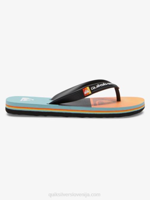 Quiksilver PJ4H2021 fantje črna/oranžna/siva 8-16 molokai japonke