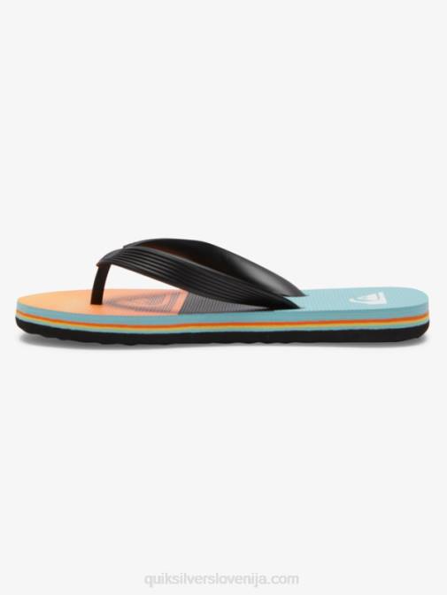 Quiksilver PJ4H2021 fantje črna/oranžna/siva 8-16 molokai japonke