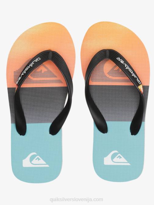 Quiksilver PJ4H2021 fantje črna/oranžna/siva 8-16 molokai japonke