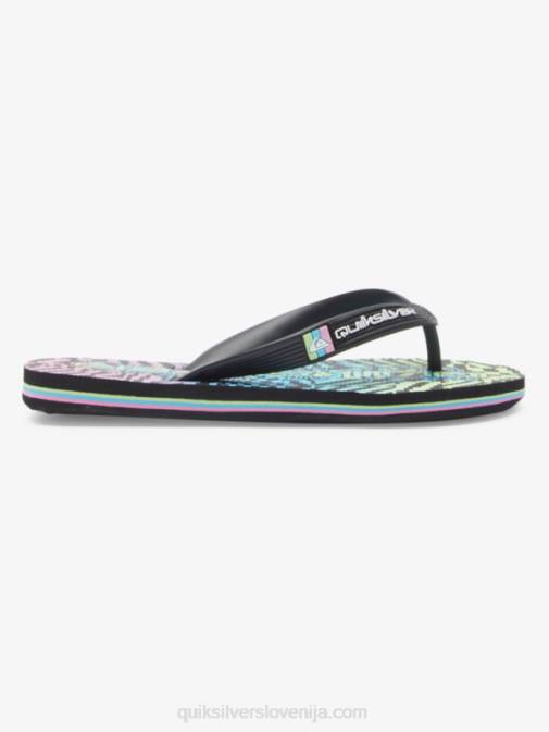 Quiksilver PJ4H2022 fantje črna/roza/modra 8-16 molokai japonke