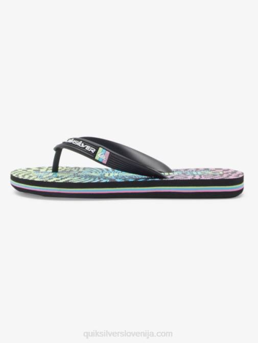 Quiksilver PJ4H2022 fantje črna/roza/modra 8-16 molokai japonke