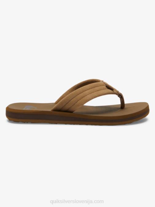 Quiksilver PJ4H2092 fantje tan 1 Sandali z jedrom iz semiša 8-16