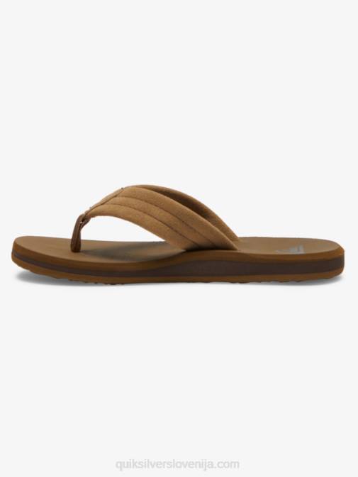 Quiksilver PJ4H2092 fantje tan 1 Sandali z jedrom iz semiša 8-16