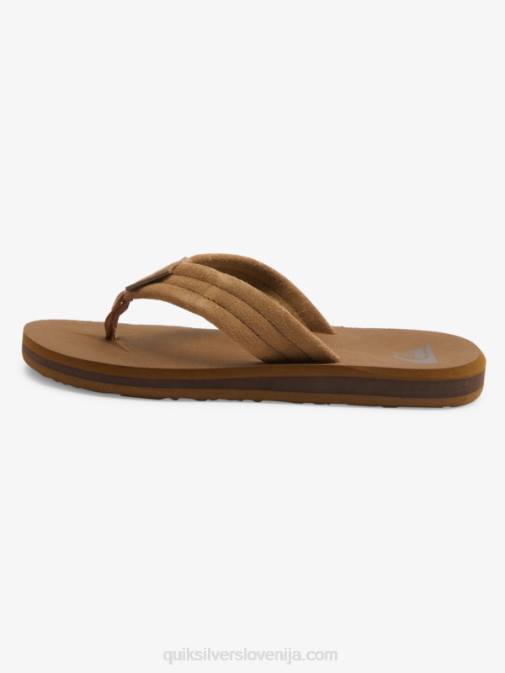 Quiksilver PJ4H2092 fantje tan 1 Sandali z jedrom iz semiša 8-16