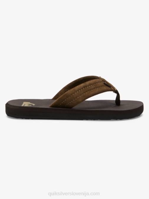 Quiksilver PJ4H2093 fantje rjava 1 Sandali z jedrom iz semiša 8-16