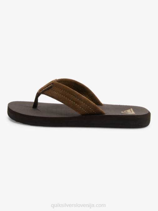 Quiksilver PJ4H2093 fantje rjava 1 Sandali z jedrom iz semiša 8-16