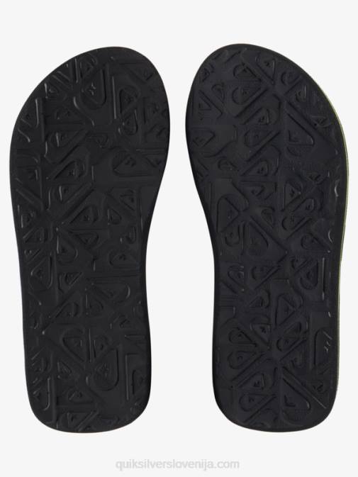 Quiksilver PJ4H2148 fantje črna/zelena 8-16 molokai sandali s šivi
