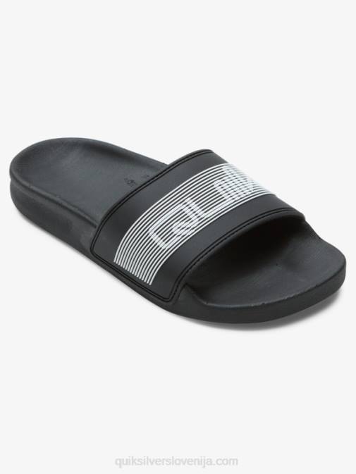 Quiksilver PJ4H2161 fantje Črna Sandali 8-16 rivi z besednim znakom