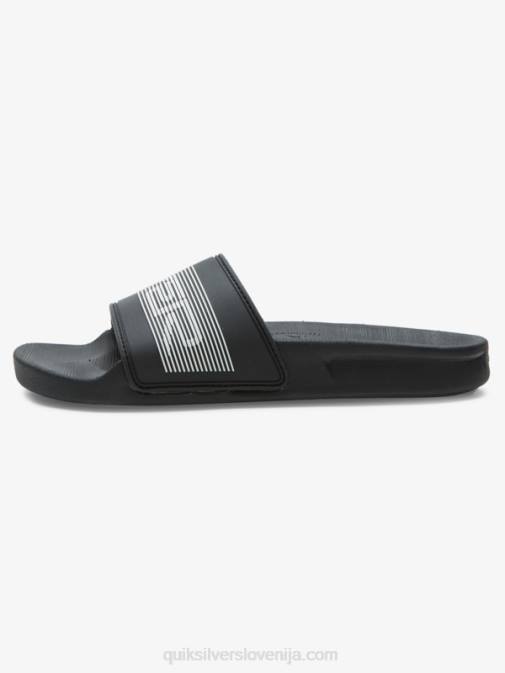 Quiksilver PJ4H2161 fantje Črna Sandali 8-16 rivi z besednim znakom