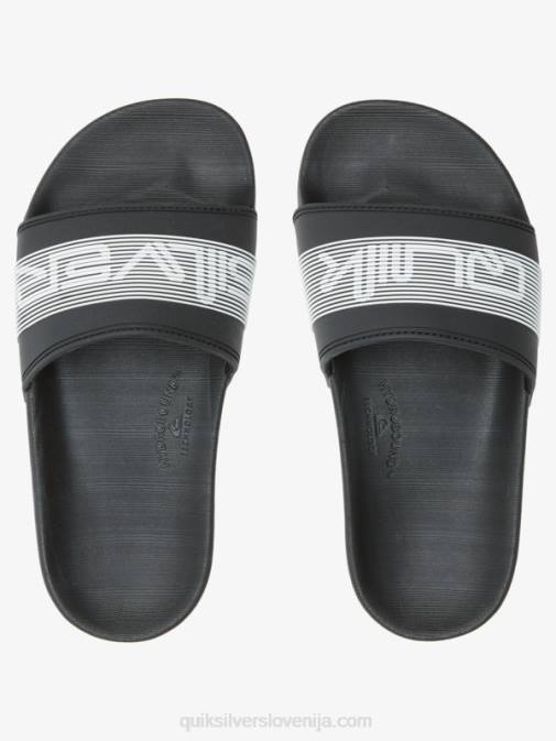 Quiksilver PJ4H2161 fantje Črna Sandali 8-16 rivi z besednim znakom