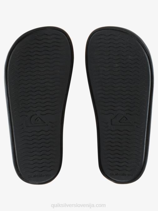 Quiksilver PJ4H2161 fantje Črna Sandali 8-16 rivi z besednim znakom