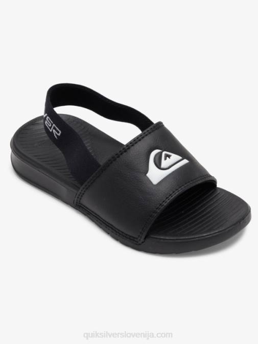Quiksilver PJ4H2163 fantje črnobela svetli obalni sandali s pasovi