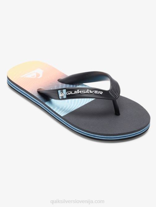 Quiksilver PJ4H2206 fantje črna/oranžna/siva 8-16 molokai panel japonke