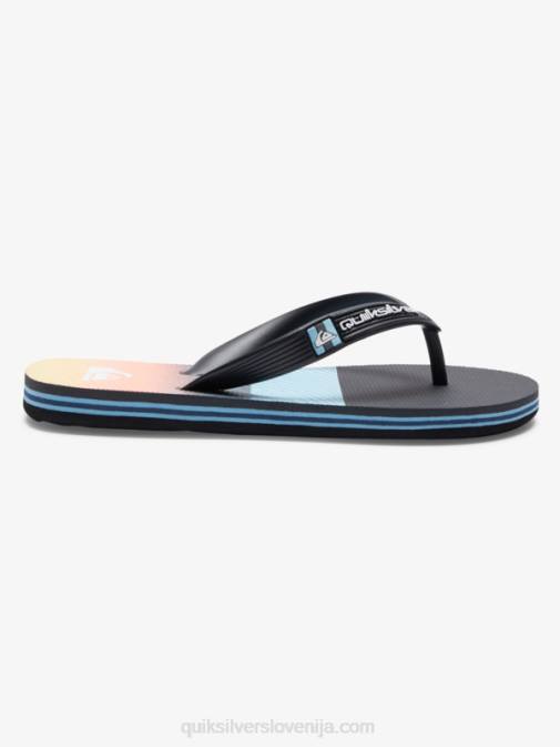 Quiksilver PJ4H2206 fantje črna/oranžna/siva 8-16 molokai panel japonke