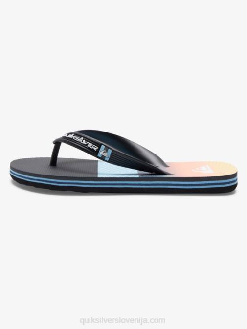 Quiksilver PJ4H2206 fantje črna/oranžna/siva 8-16 molokai panel japonke