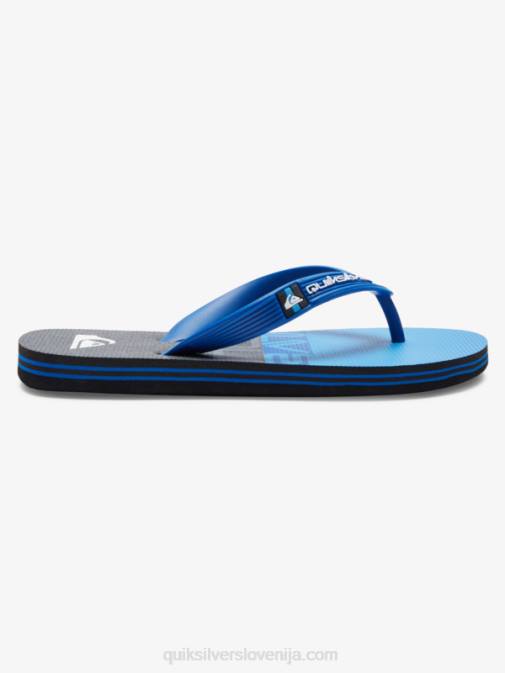Quiksilver PJ4H2207 fantje črna/modra/siva 8-16 molokai panel japonke