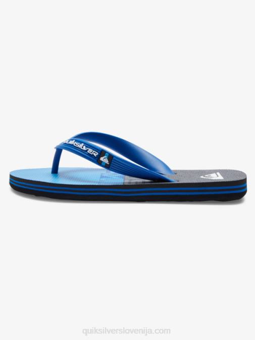 Quiksilver PJ4H2207 fantje črna/modra/siva 8-16 molokai panel japonke