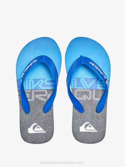Quiksilver PJ4H2207 fantje črna/modra/siva 8-16 molokai panel japonke