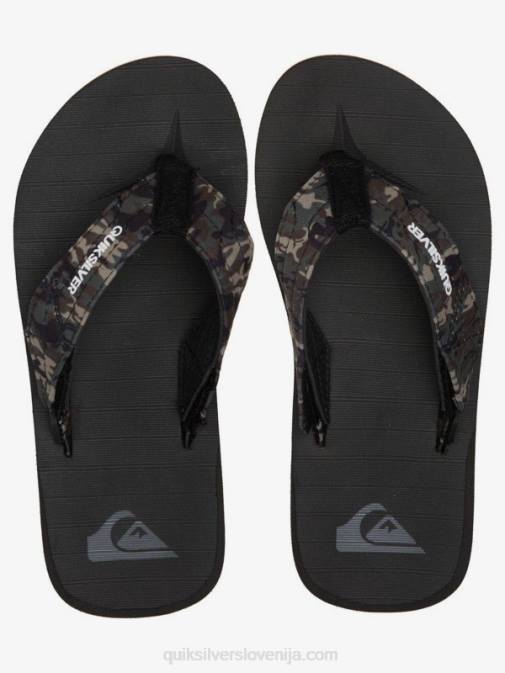 Quiksilver PJ4H2210 fantje črna/rjava 8-16 sandali carver switch