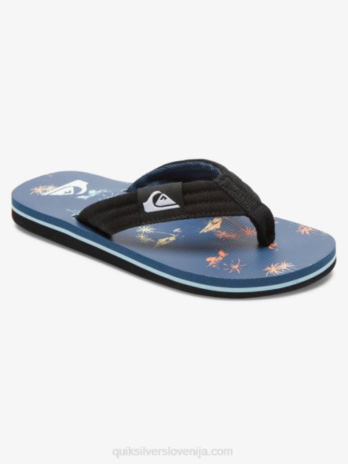 Quiksilver PJ4H2251 fantje modra 4 8-16 molokai layback mladinski osnovni sandal