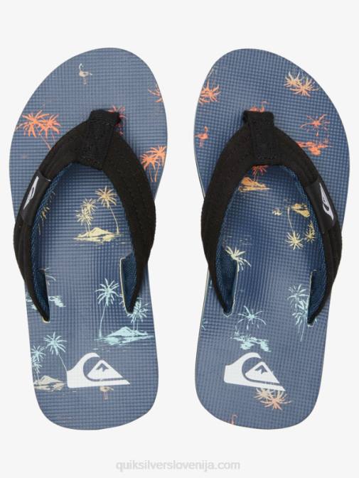 Quiksilver PJ4H2251 fantje modra 4 8-16 molokai layback mladinski osnovni sandal