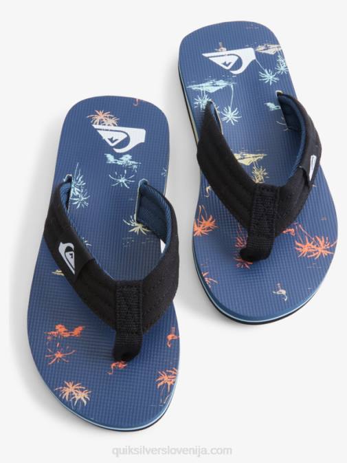 Quiksilver PJ4H2251 fantje modra 4 8-16 molokai layback mladinski osnovni sandal