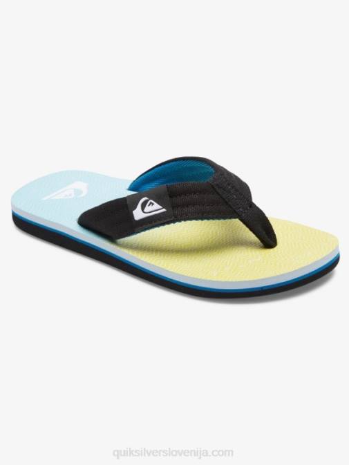 Quiksilver PJ4H2252 fantje modra/rumena 8-16 molokai layback mladinski osnovni sandal