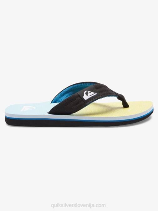Quiksilver PJ4H2252 fantje modra/rumena 8-16 molokai layback mladinski osnovni sandal