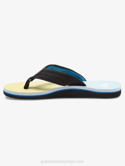 Quiksilver PJ4H2252 fantje modra/rumena 8-16 molokai layback mladinski osnovni sandal