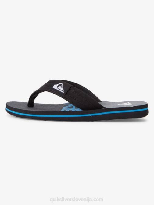 Quiksilver PJ4H2254 fantje Črna 8-16 molokai layback mladinski osnovni sandal