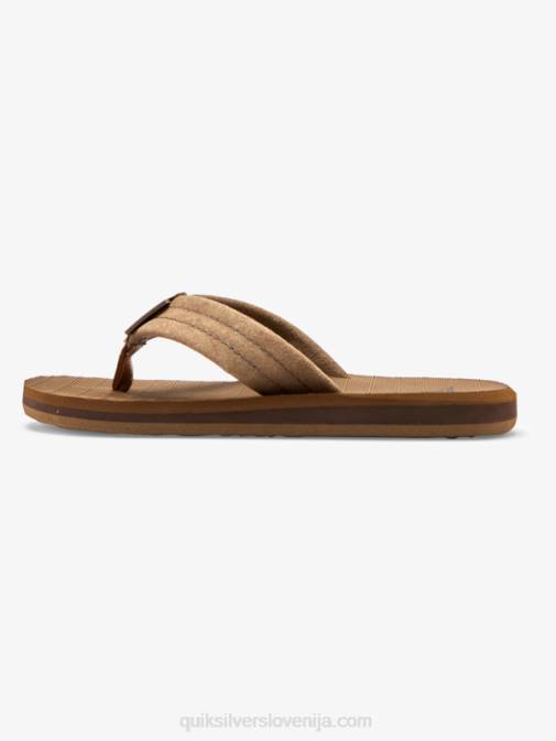 Quiksilver PJ4H2282 fantje tan - trdna Usnjeni sandali iz semiša 8-16