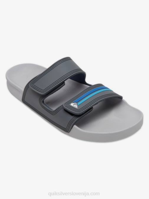 Quiksilver PJ4H1079 moški siva/modra dvojno nastavljivi sandali rivi