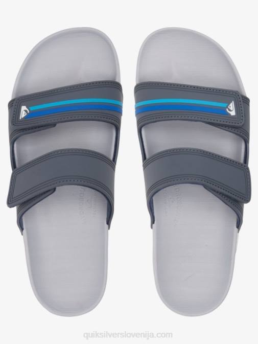 Quiksilver PJ4H1079 moški siva/modra dvojno nastavljivi sandali rivi