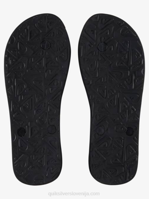 Quiksilver PJ4H1136 moški črna/oranžna japonke molokai wordblock