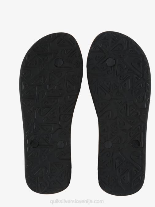 Quiksilver PJ4H1137 moški črna/roza japonke molokai wordblock