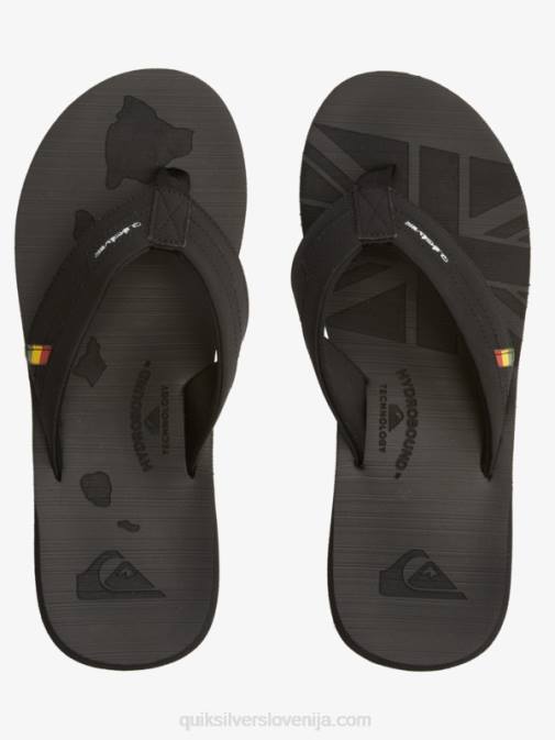 Quiksilver PJ4H1155 moški Črna sandali s squish slide island oasis