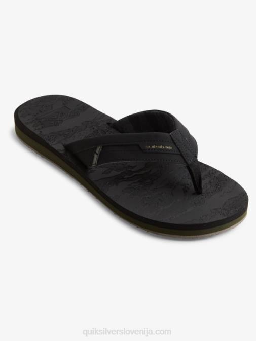 Quiksilver PJ4H1156 moški Črna sandali s squish slide island oasis