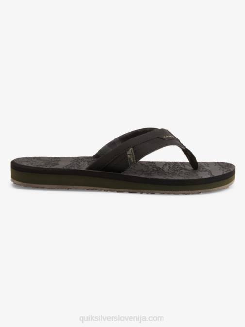 Quiksilver PJ4H1156 moški Črna sandali s squish slide island oasis