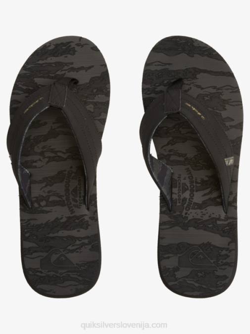 Quiksilver PJ4H1156 moški Črna sandali s squish slide island oasis