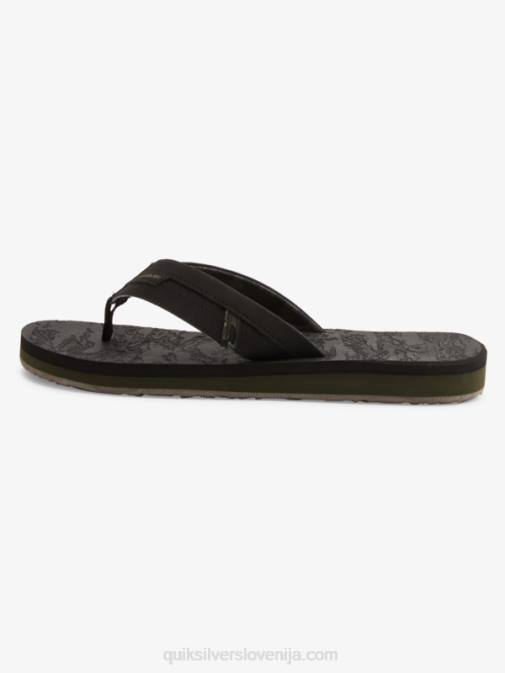 Quiksilver PJ4H1156 moški Črna sandali s squish slide island oasis