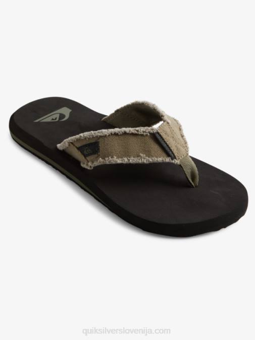 Quiksilver PJ4H1292 moški zelena/črna/rjava sandali monkey abyss